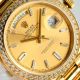 Swissclone Rolex QF V5 Day-Date II 40mm Gold-Baguette numerals (4)_th.jpg